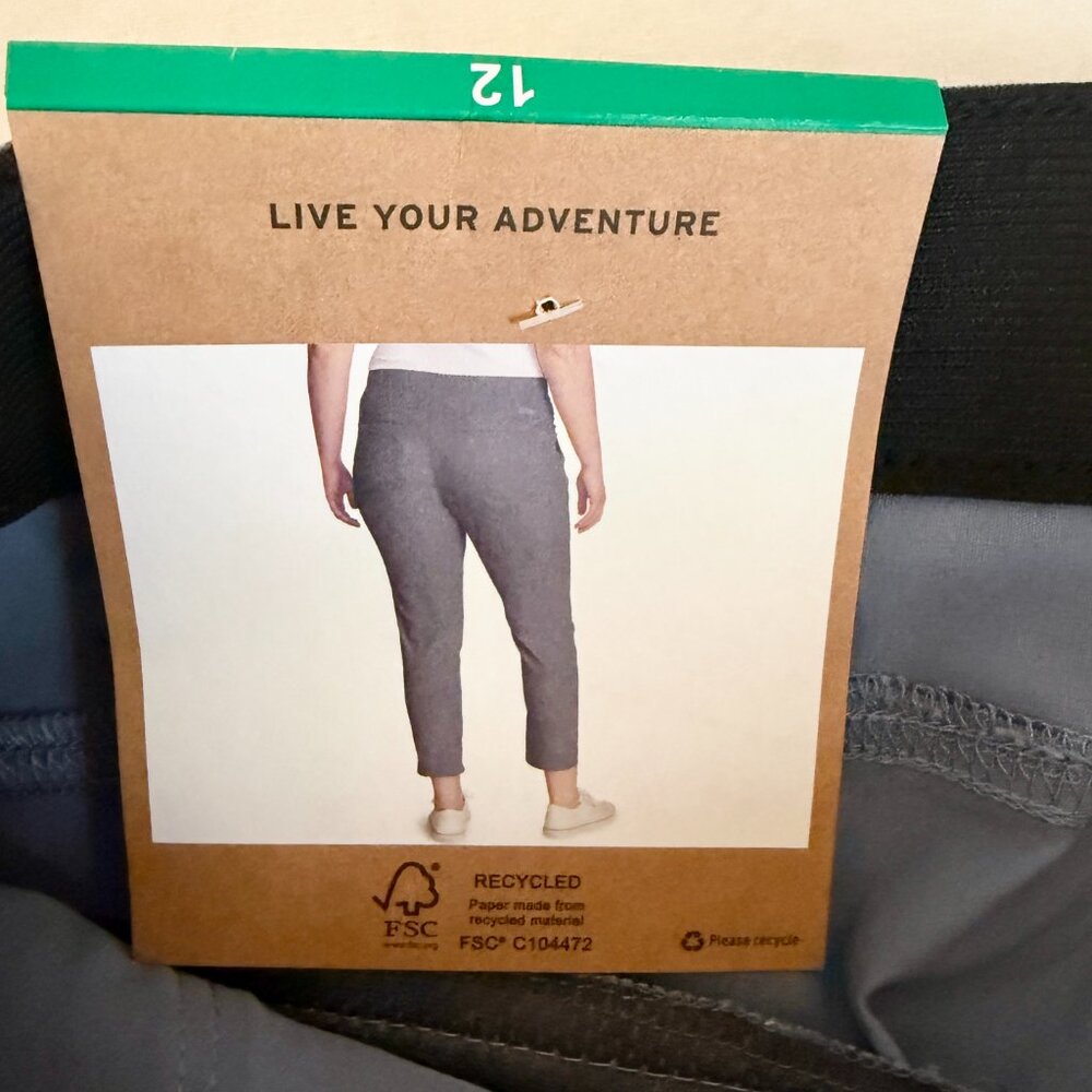 Eddie Bauer Women's Horizon Straight Ankle Pant Size 12 Blue Outdoor Casual NEW - Picture 10 of 16